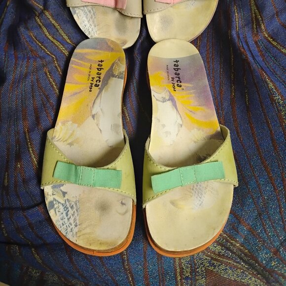 Lot 2 Pair Tabarca by Pepa Sandals Shoes Sz 7 1/2 - Picture 3 of 3